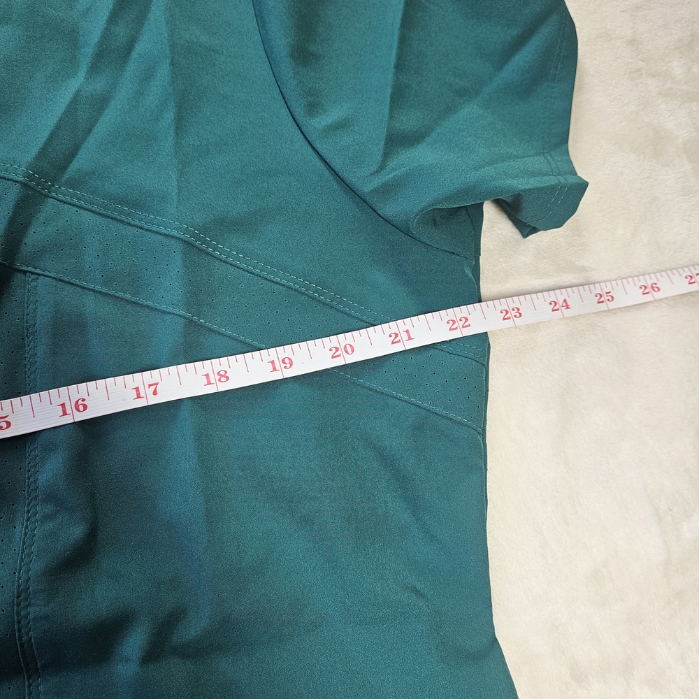 Women's V-Neck Scrub Top - Green - Picture 12 of 13